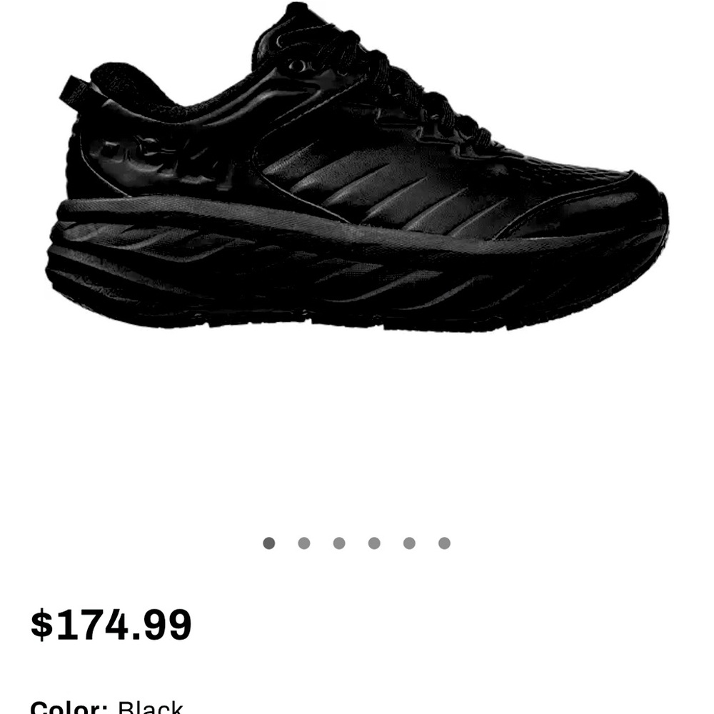 Hoka Bondi SR1 Size 8 women’s, black, like new.
